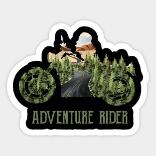 Adventure Rider - Unique Desigs For Bikers Passionate About Travel And Explorers Sticker